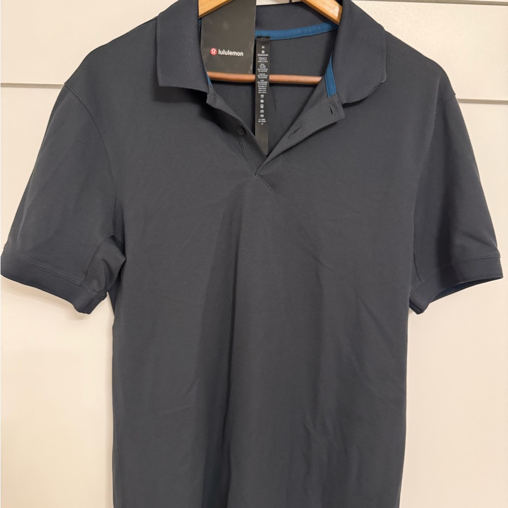 lululemon tech pique polo navy blue